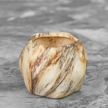 Liten blomkrukor marmor design