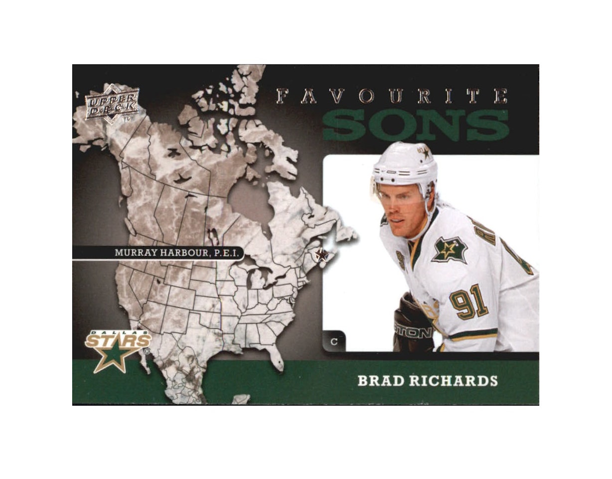 2008-09 Upper Deck Favourite Sons #FS2 Brad Richards (10-X192-NHLSTARS)