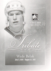 2011-12 ITG Heroes and Prospects #200 Wade Belak TRIB (10-X122-MAPLE LEAFS)