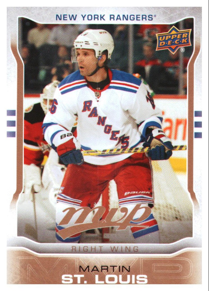 2014-15 Upper Deck MVP #221 Martin St. Louis SP (10-X75-RANGERS)