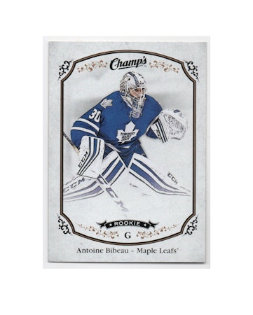 2015-16 Upper Deck Champ's #170 Antoine Bibeau RC (15-X65-MAPLE LEAFS)