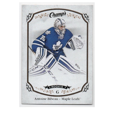 2015-16 Upper Deck Champ's #170 Antoine Bibeau RC (15-X85-MAPLE LEAFS)