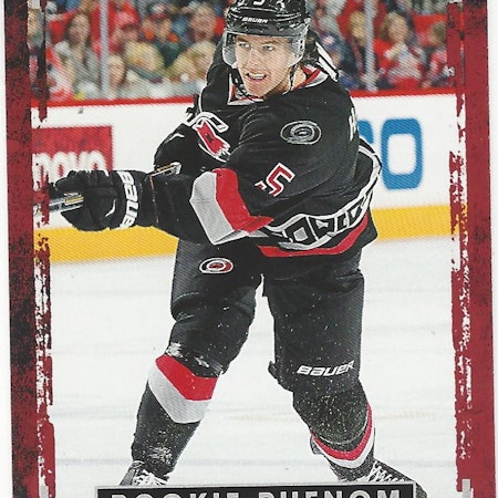 2015-16 Upper Deck Portfolio #249 Noah Hanifin RC (10-X53-HURRICANES)