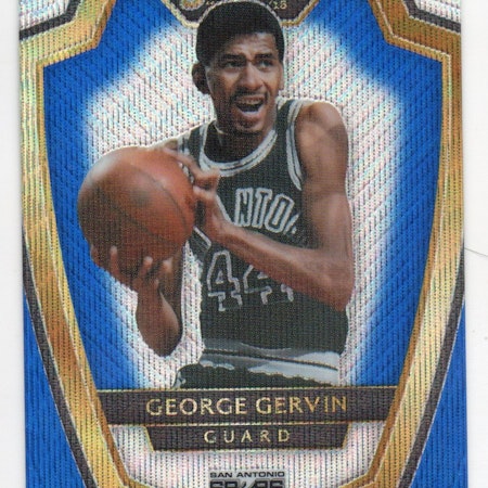 2014-15 Select Prizms Blue and Silver #183 George Gervin PRE (40-X326-NBASPURS) (3)