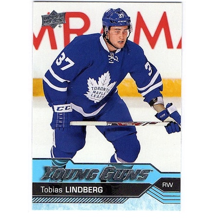 2016-17 Upper Deck #491 Tobias Lindberg YG RC (40-X291-MAPLE LEAFS)