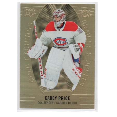 2019-20 Upper Deck Tim Hortons Gold Etchings #GE3 Carey Price (30-X64-CANADIENS)