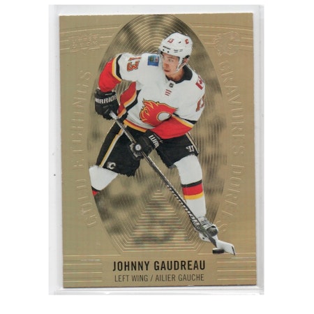 2019-20 Upper Deck Tim Hortons Gold Etchings #GE5 Johnny Gaudreau (15-X64-FLAMES)