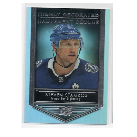 2019-20 Upper Deck Tim Hortons Highly Decorated #HD13 Steven Stamkos (20-X63-LIGHTNING)