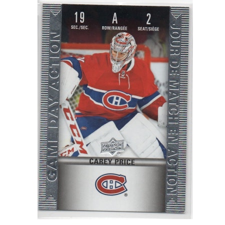 2019-20 Upper Deck Tim Hortons Historic Game Day Action #HGD2 Carey Price (30-X75-CANADIENS)