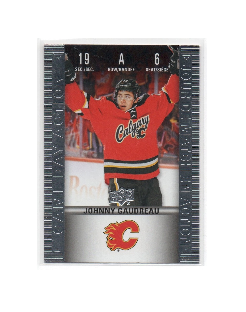 2019-20 Upper Deck Tim Hortons Historic Game Day Action #HGD6 Johnny Gaudreau (15-X74-FLAMES)