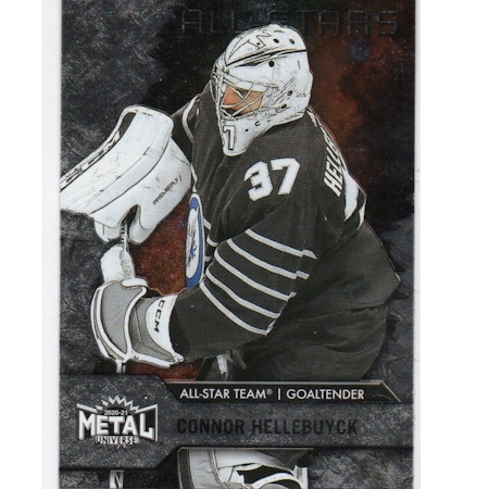 2020-21 Metal Universe #180 Connor Hellebuyck AS (10-X263-NHLJETS)