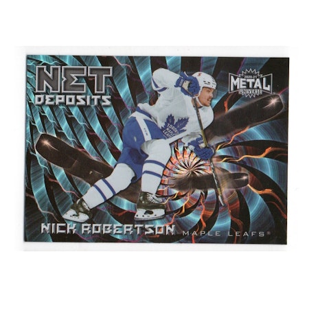 2020-21 Metal Universe Net Deposits #ND3 Nick Robertson (25-X305-MAPLE LEAFS)