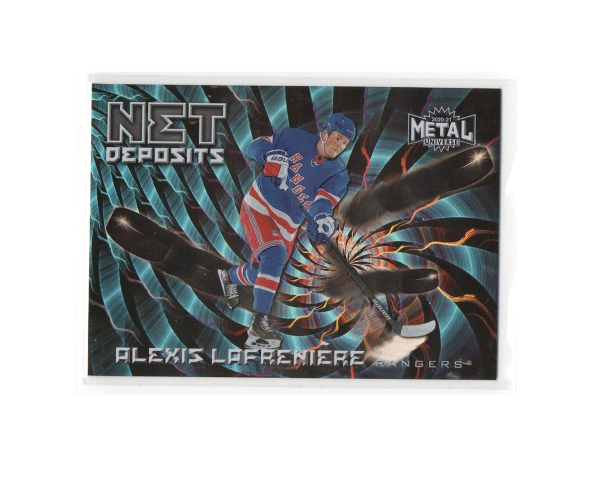2020-21 Metal Universe Net Deposits #ND7 Alexis Lafreniere (100-X238-RANGERS)