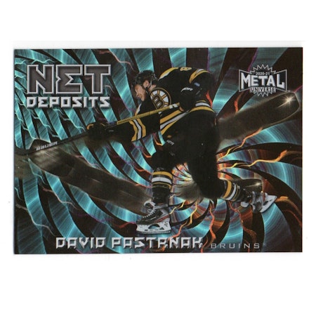2020-21 Metal Universe Net Deposits #ND17 David Pastrnak (25-X238-BRUINS)