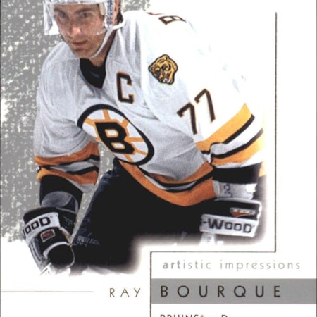 2002-03 UD Artistic Impressions Great Depictions #GD7 Ray Bourque (20-57x7-BRUINS)