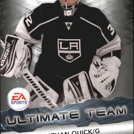2011-12 Upper Deck EA Ultimate Team #EA15 Jonathan Quick (20-77x2-NHLKINGS)