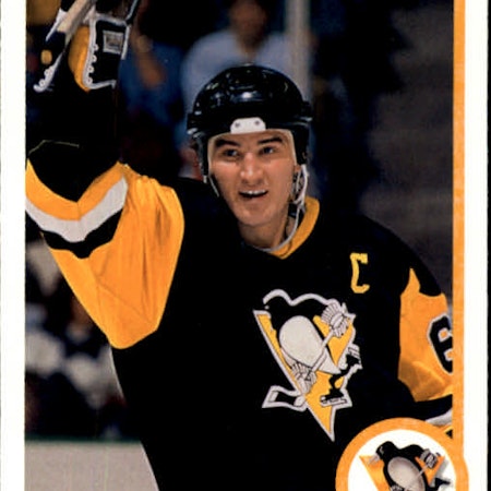 1990-91 Upper Deck #59 Mario Lemieux Streak (10-96x5-PENGUINS) (5)