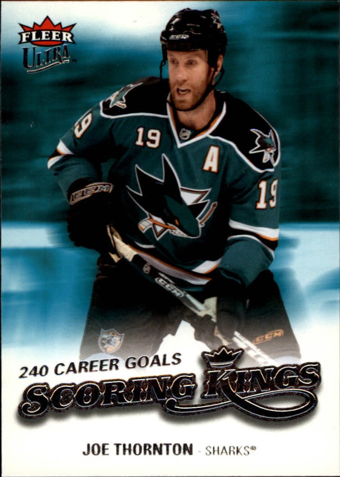 2008-09 Ultra Scoring Kings #SK2 Joe Thornton (10-112x3-SHARKS)