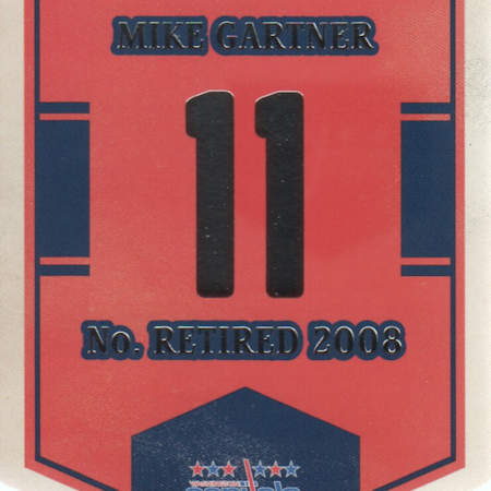 2012-13 Classics Signatures Banner Numbers #68 Mike Gartner (25-115x9-CAPITALS) (3)