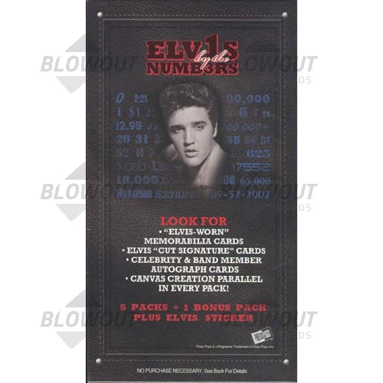 2008 Press Pass Elvis By The Numbers (Blaster Pack)