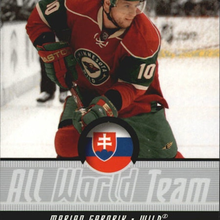 2008-09 Upper Deck All-World Team #AWT10 Marian Gaborik (12-371x6-NHLWILD)