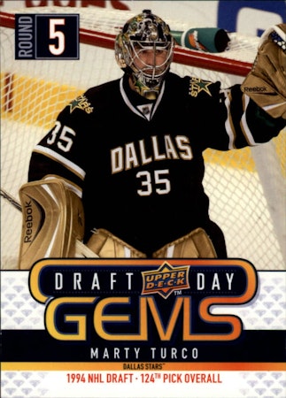 2009-10 Upper Deck Draft Day Gems #GEM10 Marty Turco (10-370x7-NHLSTARS)