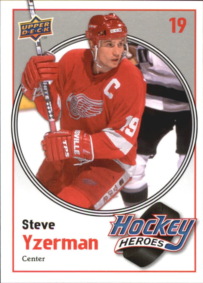 2010-11 Upper Deck Hockey Heroes Steve Yzerman #HH2 Steve Yzerman (25-418x2-RED WINGS)