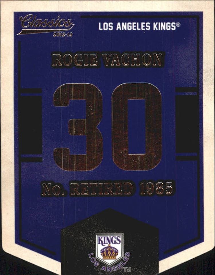 2012-13 Classics Signatures Banner Numbers #39 Rogie Vachon (25-379x5-NHLKINGS)