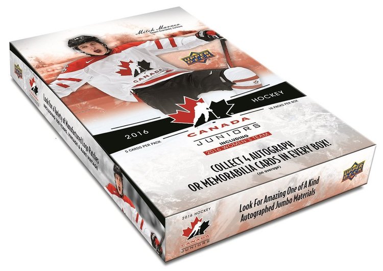 2016-17 Upper Deck Team Canada World Juniors (Hobby Box)