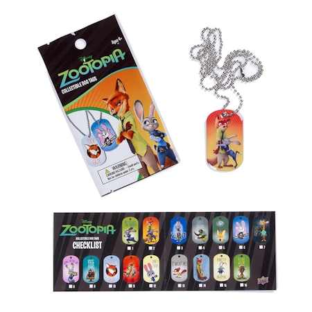 2016 Upper Deck Zootopia Collectible Dog Tags (Löspaket)