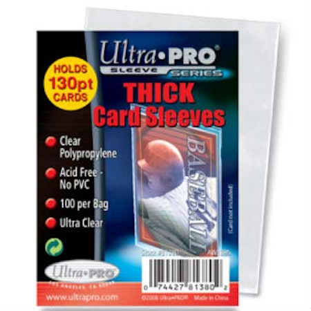 Ultra Pro Card Sleeves for Thick cards (100-pack)