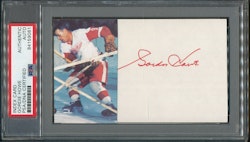 Gordie Howe Signed Index Card PSA/DNA Certified Autograph