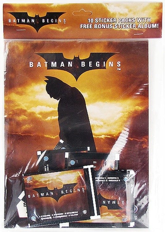 Batman Begins Sticker Album with 10 Sticker Packs!