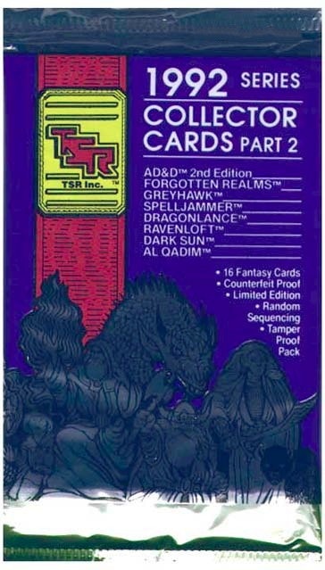 1992 TSR Dungeon & Dragons Collector Cards (Löspaket)