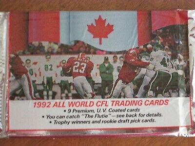 1992 All World CFL Trading Cards (Löspaket)