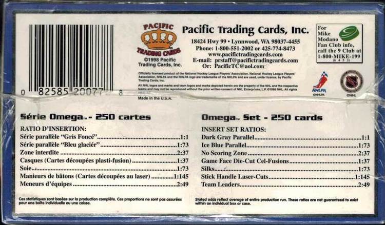 1997-98 Pacific Omega (Retail Box)