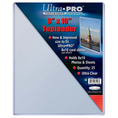 Ultra Pro 8" X 10" Top Loader (25-Pack)