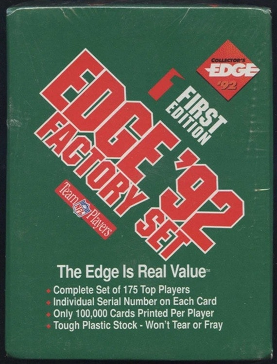 1992 Collector's Edge First Edition Football Factory Set
