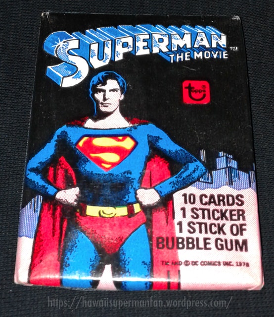 Topps Superman: The Movie trading card packet (series 1) (1978)