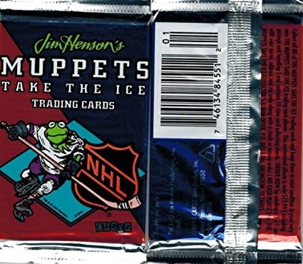 1994 NHL Jim Henson's Muppets Take The Ice Trading Cards Pack