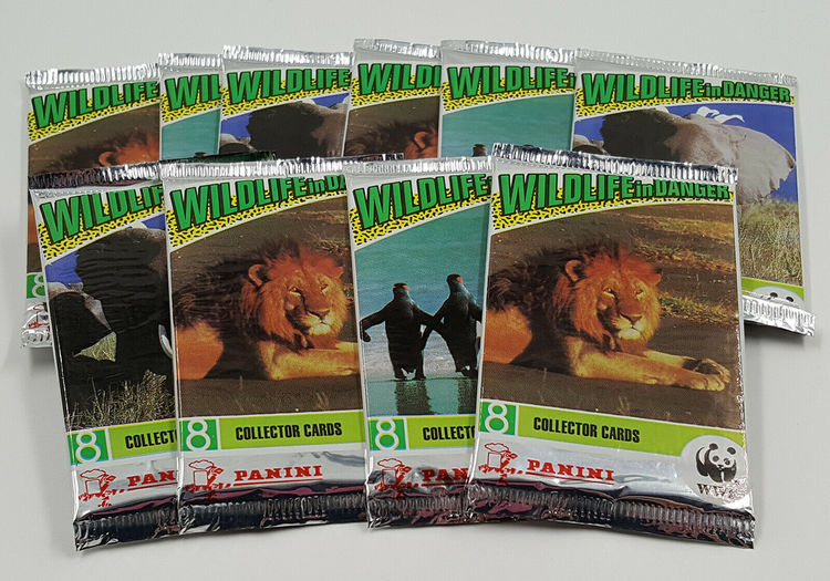 WWF Wildlife In Danger Panini Trading Card Pack