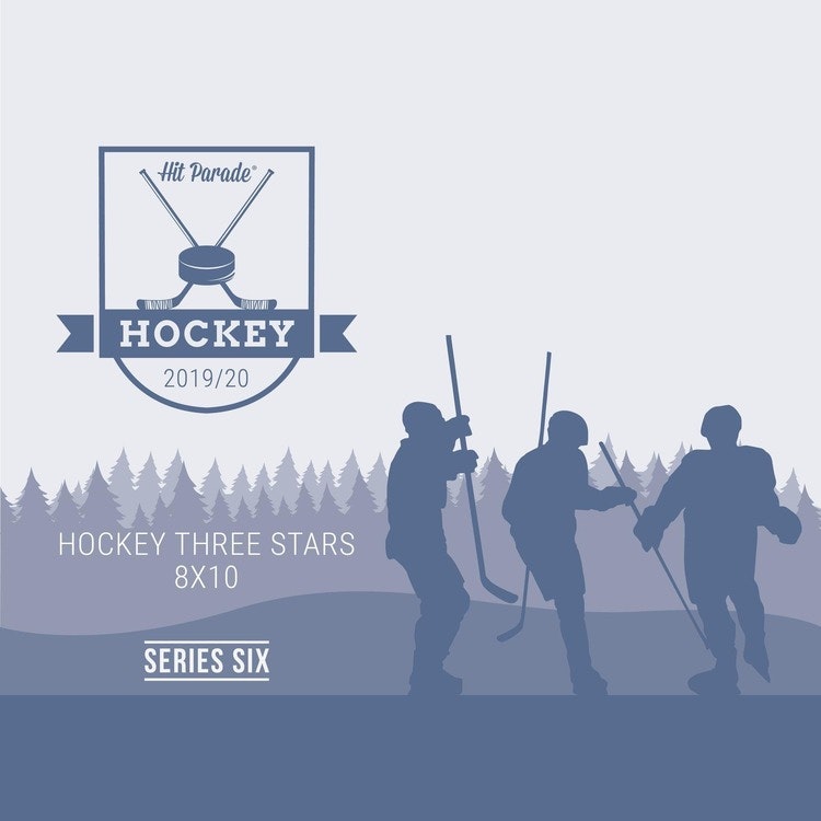 2019-20 Hit Parade Autographed Hockey THREE STARS 8x10 Photo (Series 6)