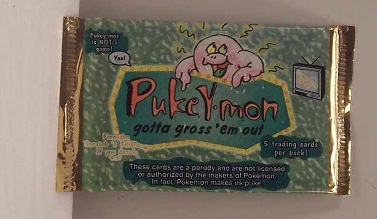 Pukey-mon Gotta Gross 'Em Out Trading Card Pack