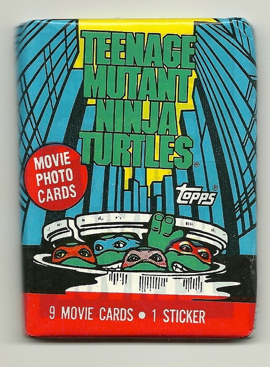 1990 Topps Teenage Mutant Ninja Turtles Trading Cards Pack