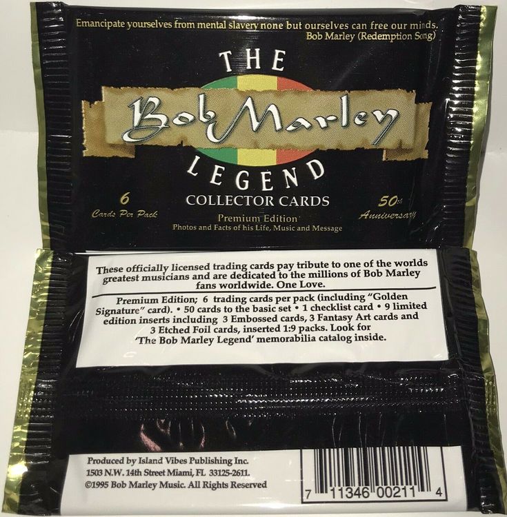 Bob Marley Collector Cards Pack
