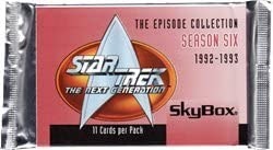 Star Trek: The Next Generation Season 6 Factory Sealed Trading Card Pack