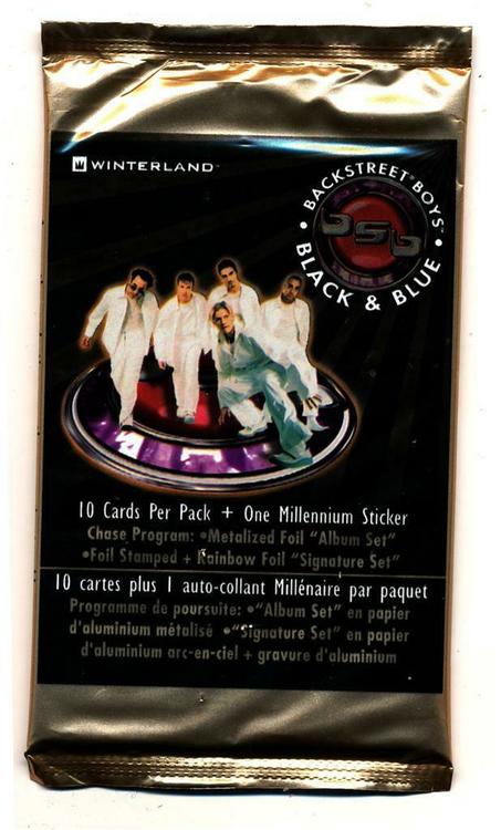2000 Winterland Backstreet Boys Trading Card Pack