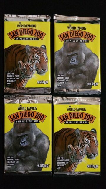 1993 Cardz The World Famous San Diego Zoo Trading Cards (Löspaket)