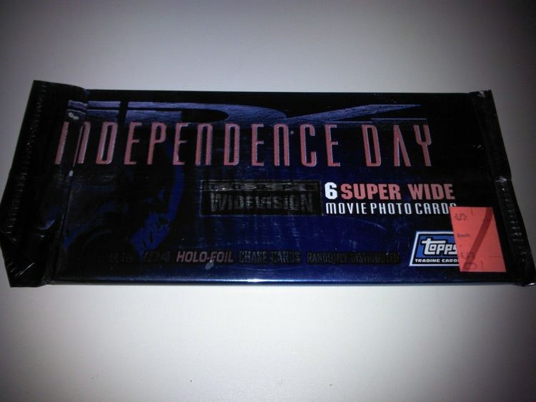 Topps 1996 Independence Day Widevision Movie Cards (Löspaket)