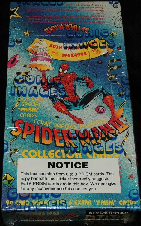 1992 Comic Images Spider Man 30th Anniversary 1962-1992 Trading Card Box